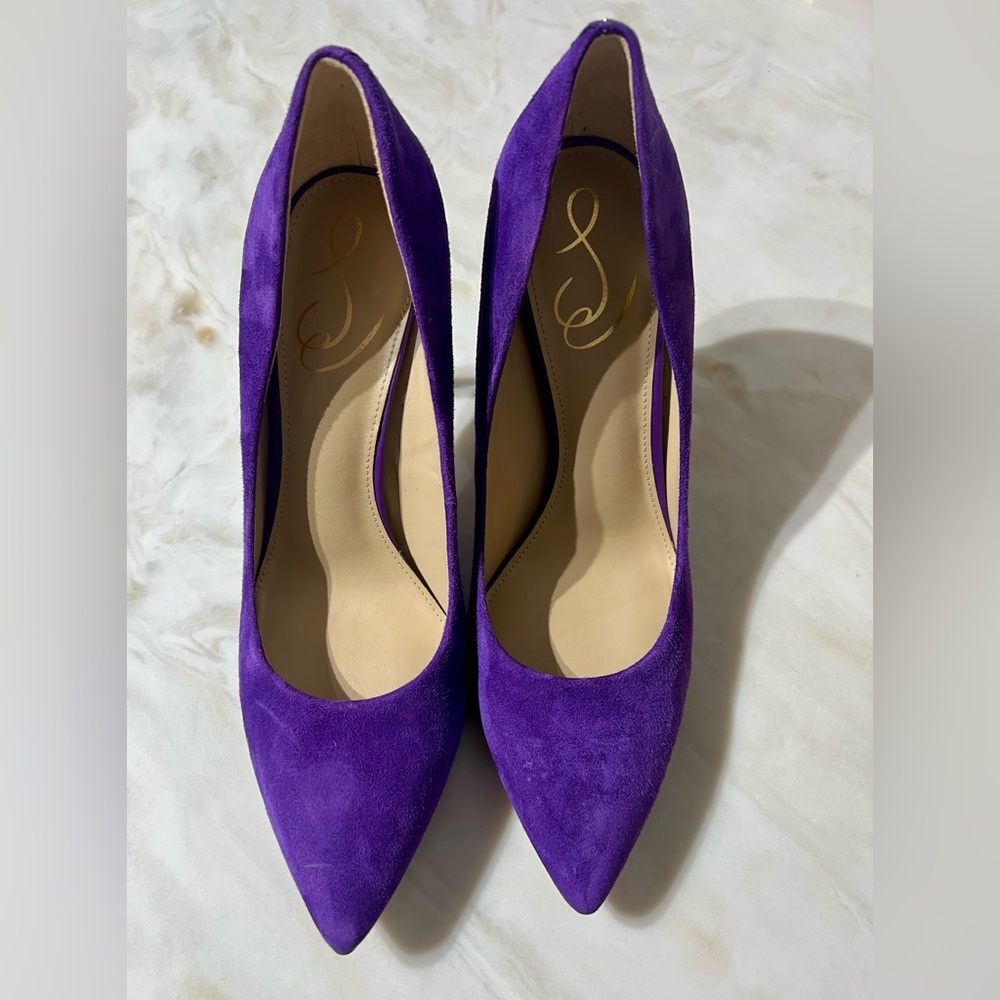 Sam Edelman Purple Suede Heels